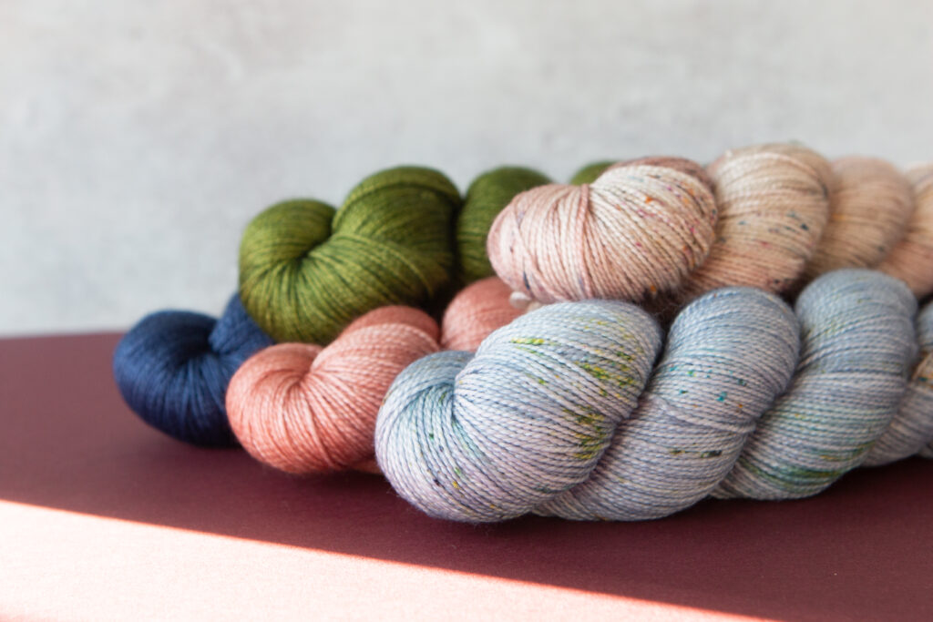 a selection of Moon yarns from LITLG